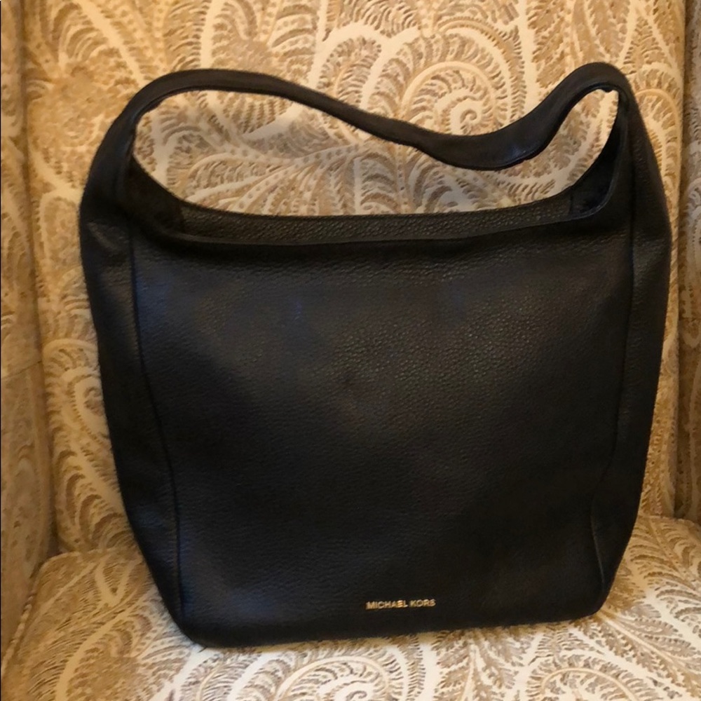 Michael Kors Black Leather Shoulder Bag